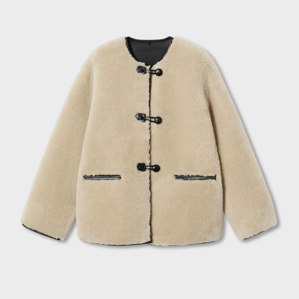 Mango XS NWT Shearling Coat SOLD OUT